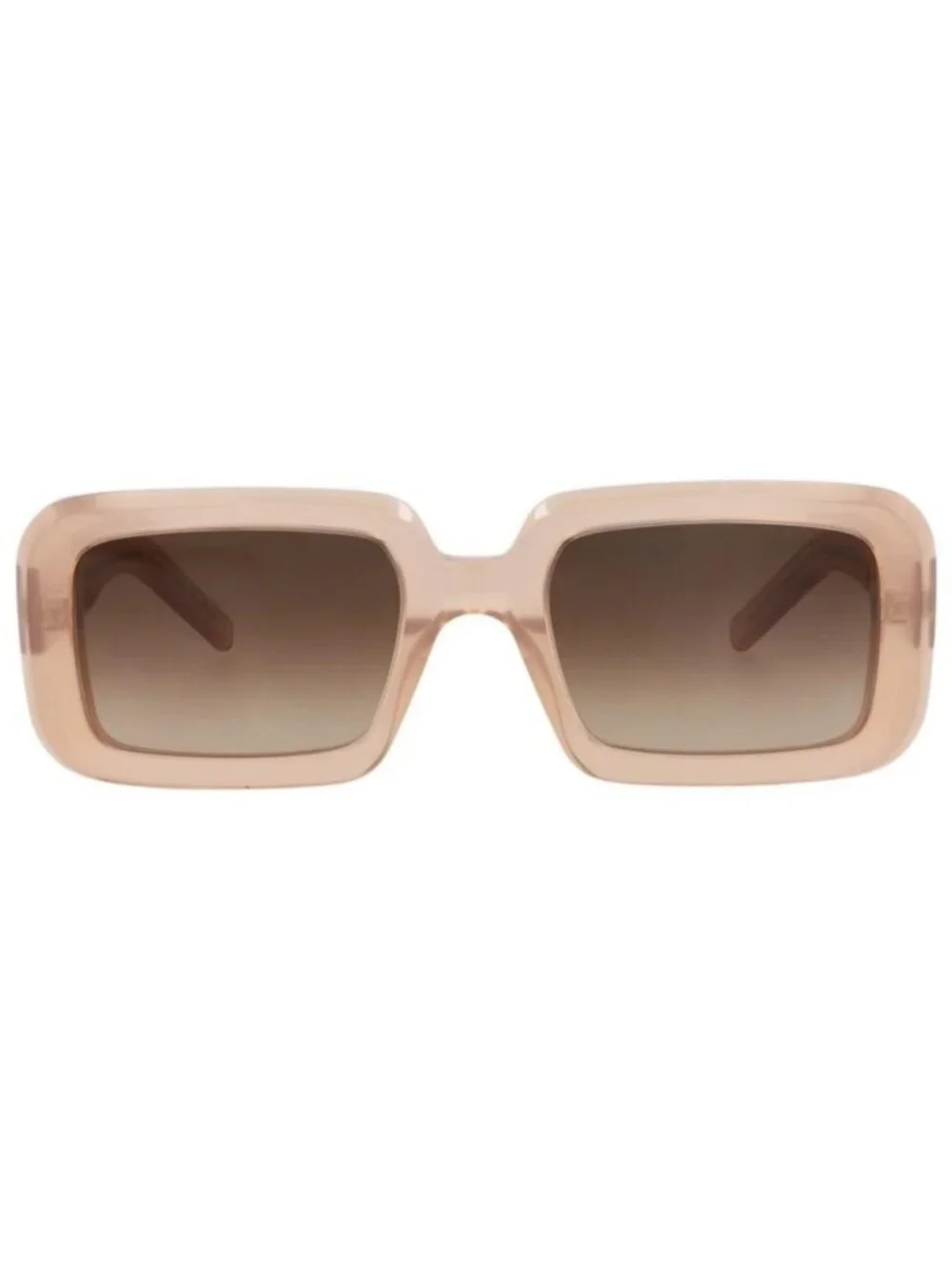 New Saint Laurent Unisex Square/Rectangle Orange Orange Brown Fashion Designer E
